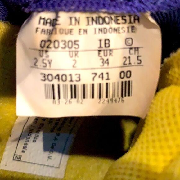 Nike Sneakers Youth Size 2.5 Yellow Boy Girl Unisex - Picture 7 of 10